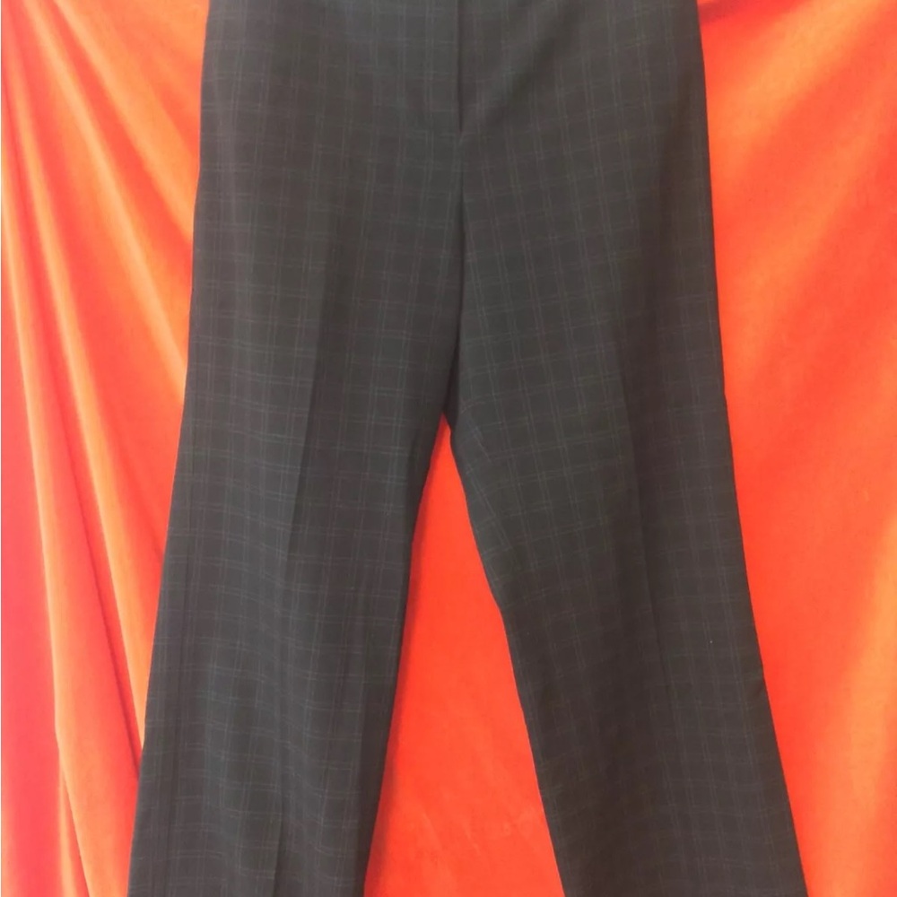 Barney’s New York cropped wide leg pants windowpane check size 10